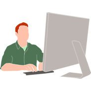 Man at computer